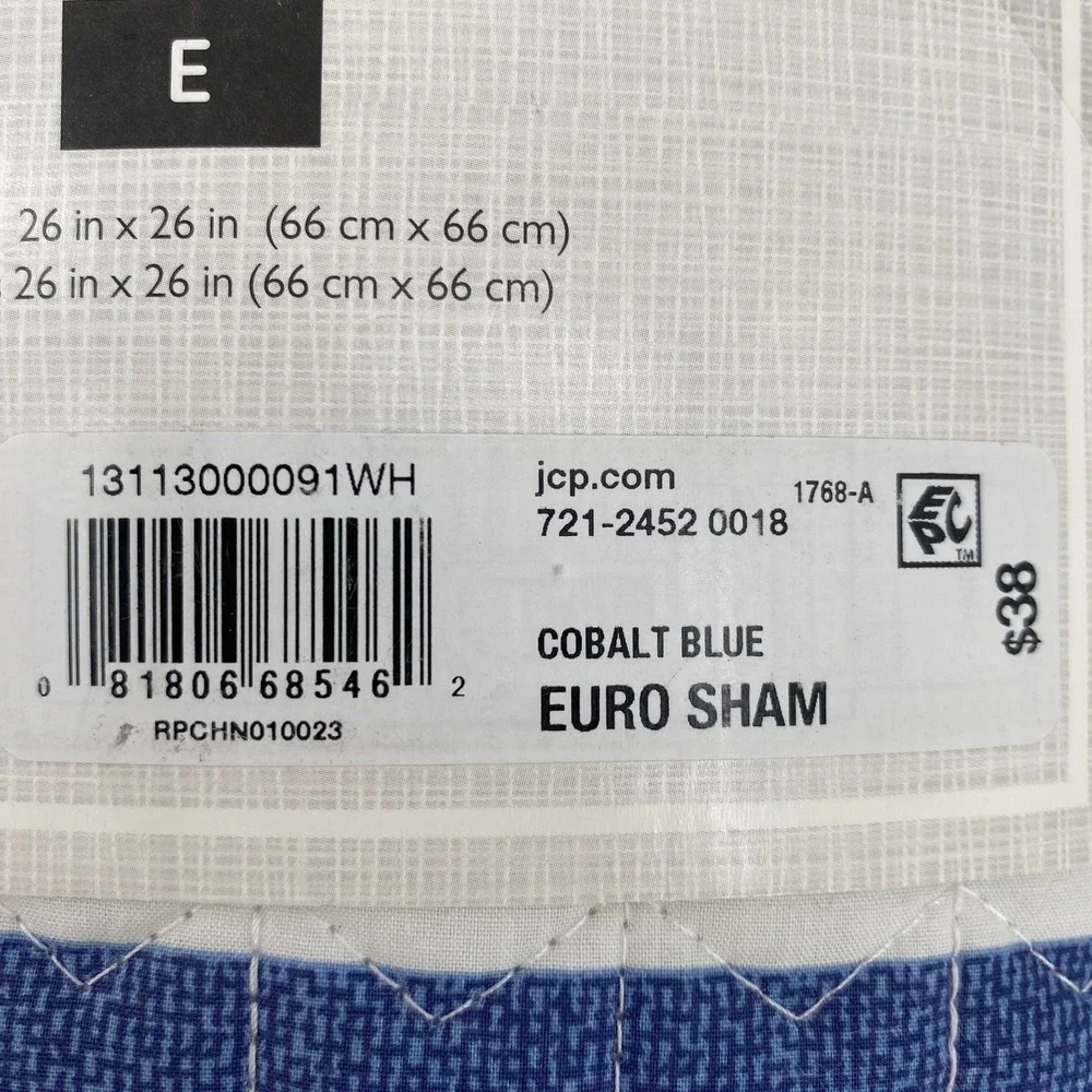 Fieldcrest quilt euro